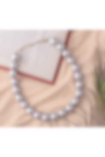 Grey Pearl Necklace by Vivinia By Vidhi Mehra at Pernia's Pop Up Shop