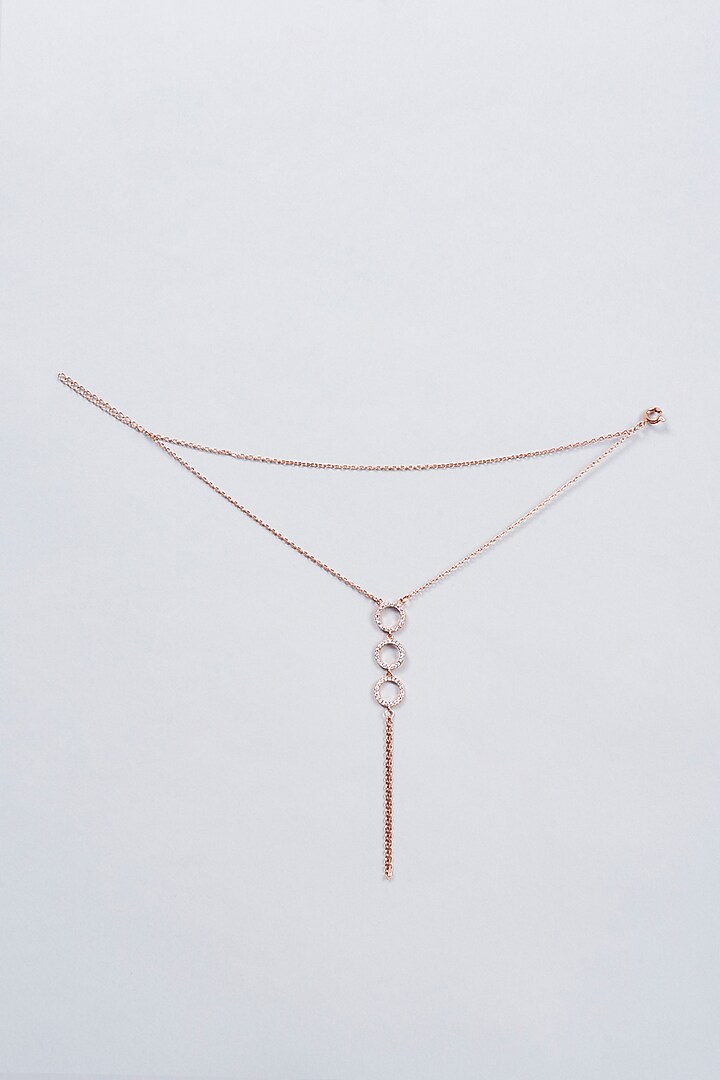 Rose Gold Finish Zircon Hand Harness by Vivinia By Vidhi Mehra at Pernia's Pop Up Shop
