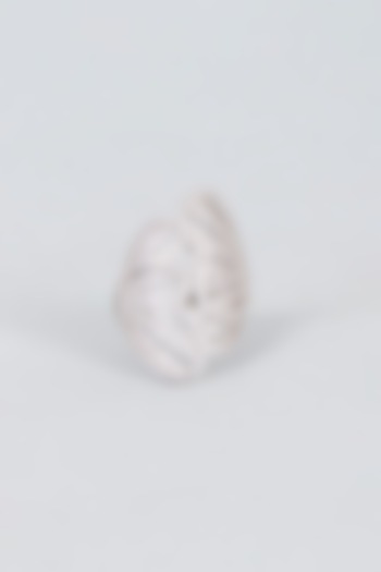 White Finish Zircon Ring by Vivinia By Vidhi Mehra at Pernia's Pop Up Shop