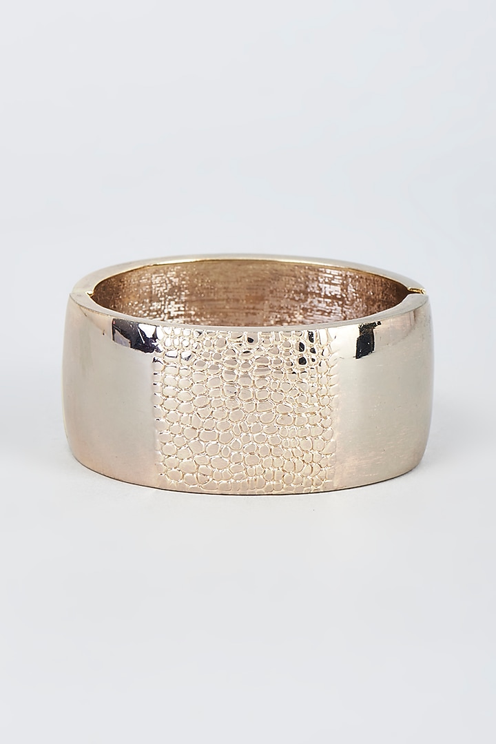 Rose Gold Finish Zircon Bangle by Vivinia By Vidhi Mehra at Pernia's Pop Up Shop