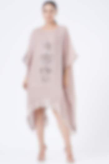 Blush Pink Linen & Cotton Kaftan by Vivir