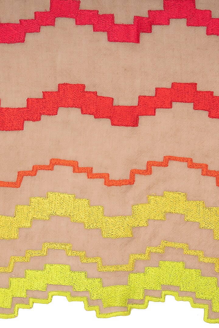 Mouse embroidered geometrical stole by Vilasa at Pernia's Pop Up Shop