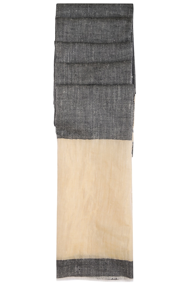 Black handwoven zari stole by Vilasa at Pernia's Pop Up Shop