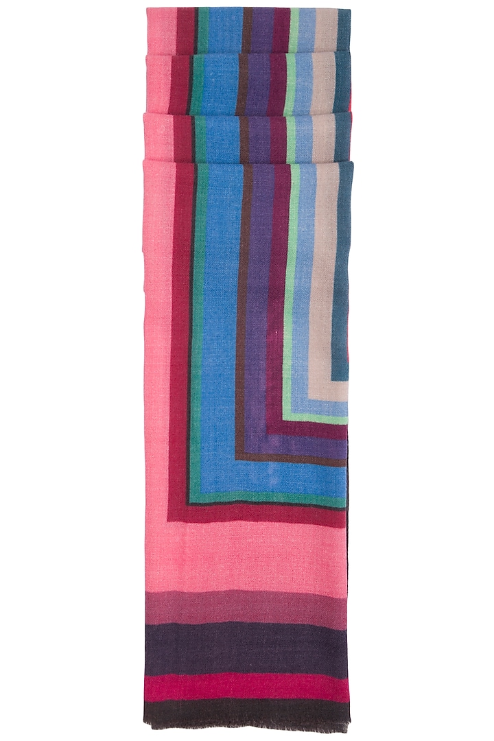 Multicolour digital print stole by Vilasa at Pernia's Pop Up Shop
