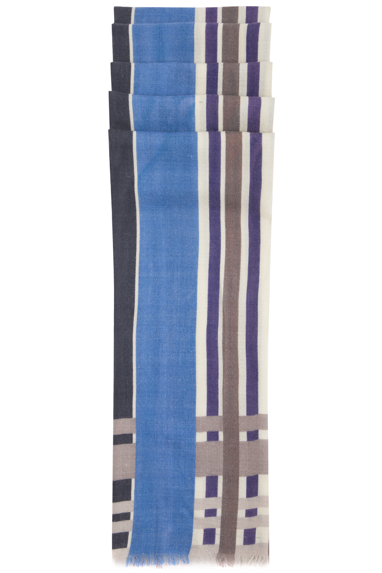 Blue printed stole by Vilasa