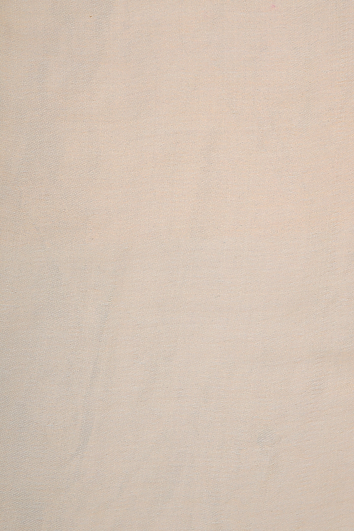 Off white embroidered reversible stole by Vilasa at Pernia's Pop Up Shop