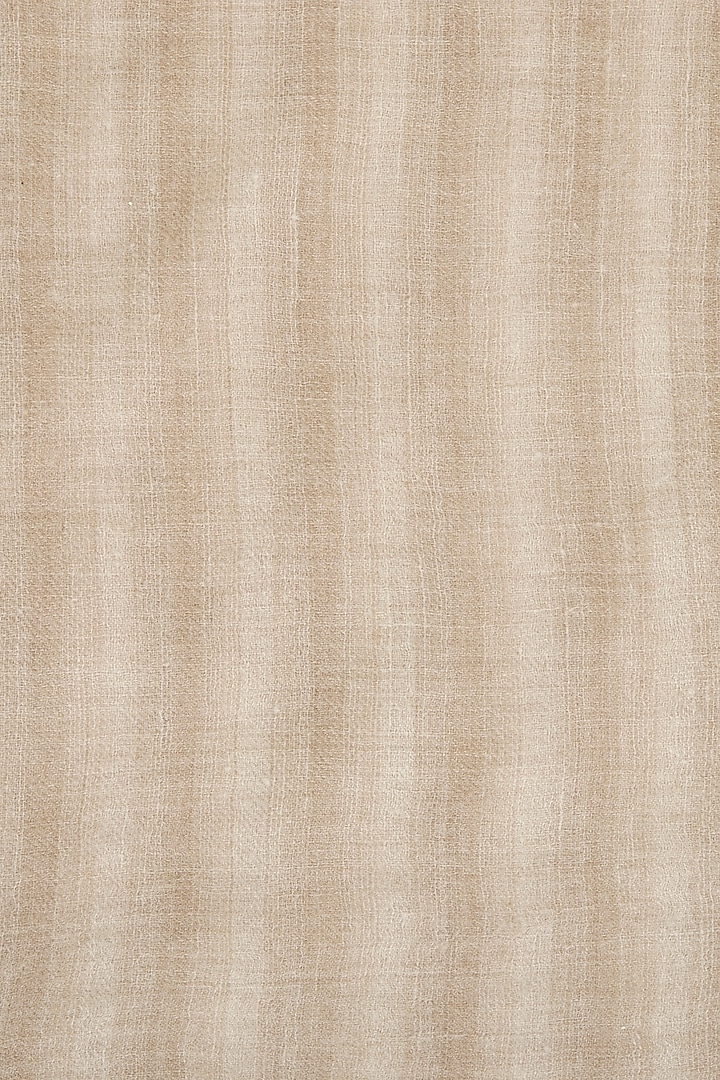 Light brown geometrical hand woven stole by Vilasa at Pernia's Pop Up Shop