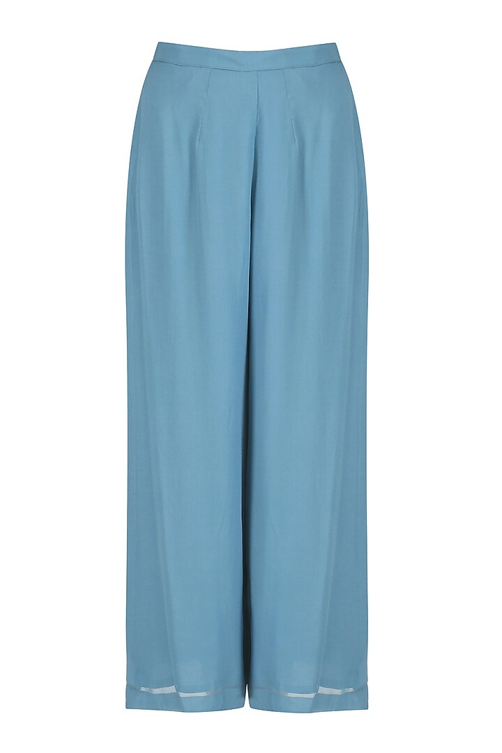 Blue sequins embroidered kurta and pants set available only at Pernia's Pop Up Shop.
