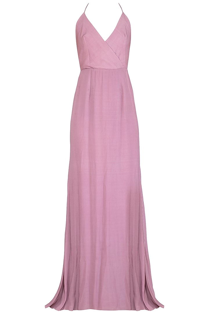 Lavender Tulle & Crepe Embellished Wedding Gown by Vivek Patel at Pernia's Pop Up Shop