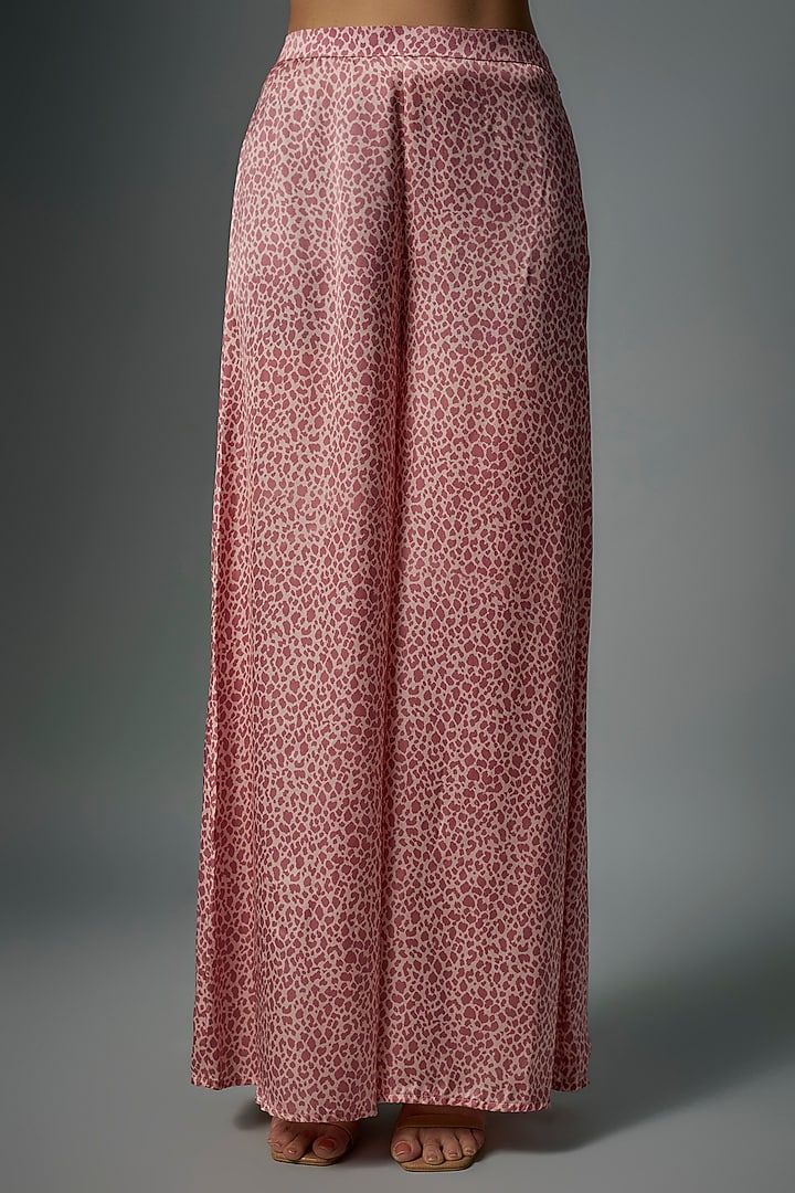 Multi-Colored Modal Satin Printed Co-Ord Set by Vikram Phadnis at Pernia's Pop Up Shop