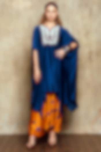 Rust Polka Dotted Dhoti Set by Vikram Phadnis at Pernia's Pop Up Shop