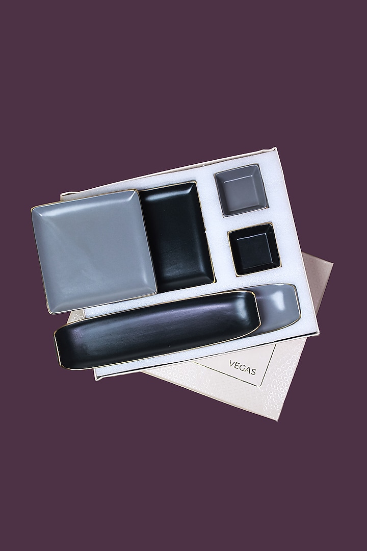 Multi-Colored Porcelain Matte Plates & Bowls by Vola at Pernia's Pop Up Shop