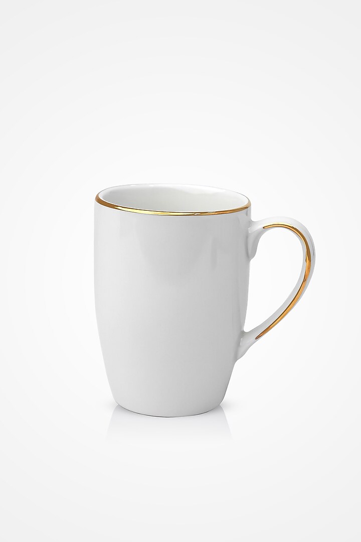 White Porcelain Mugs -230ml each (Set Of 6) by Vola at Pernia's Pop Up Shop