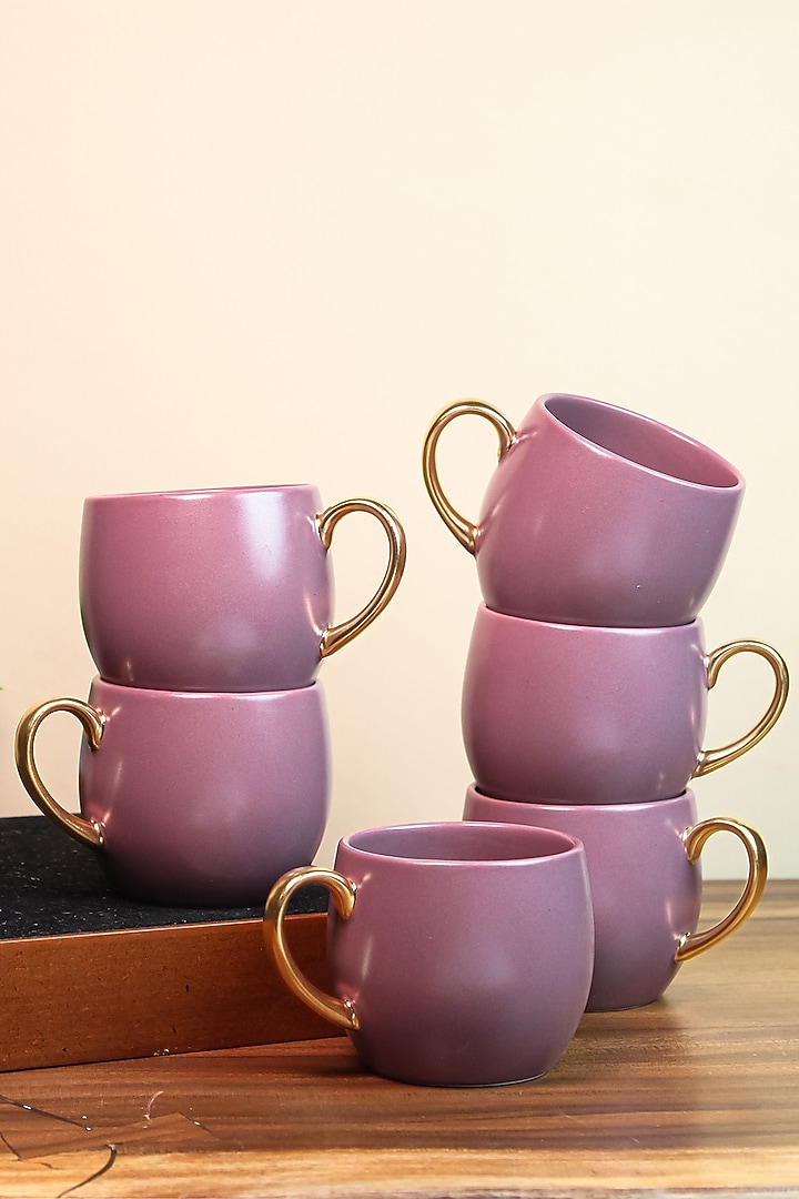 Lavender Porcelain Cup Set by Vola at Pernia's Pop Up Shop