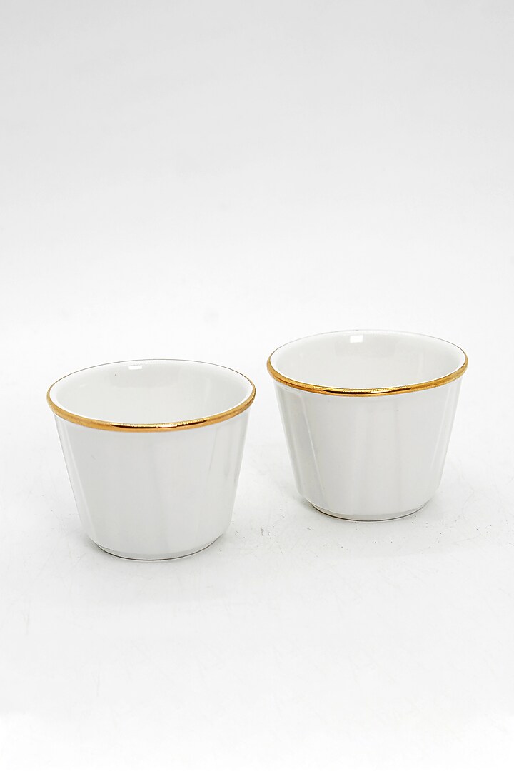 White Porcelain Platter Set by Vola at Pernia's Pop Up Shop