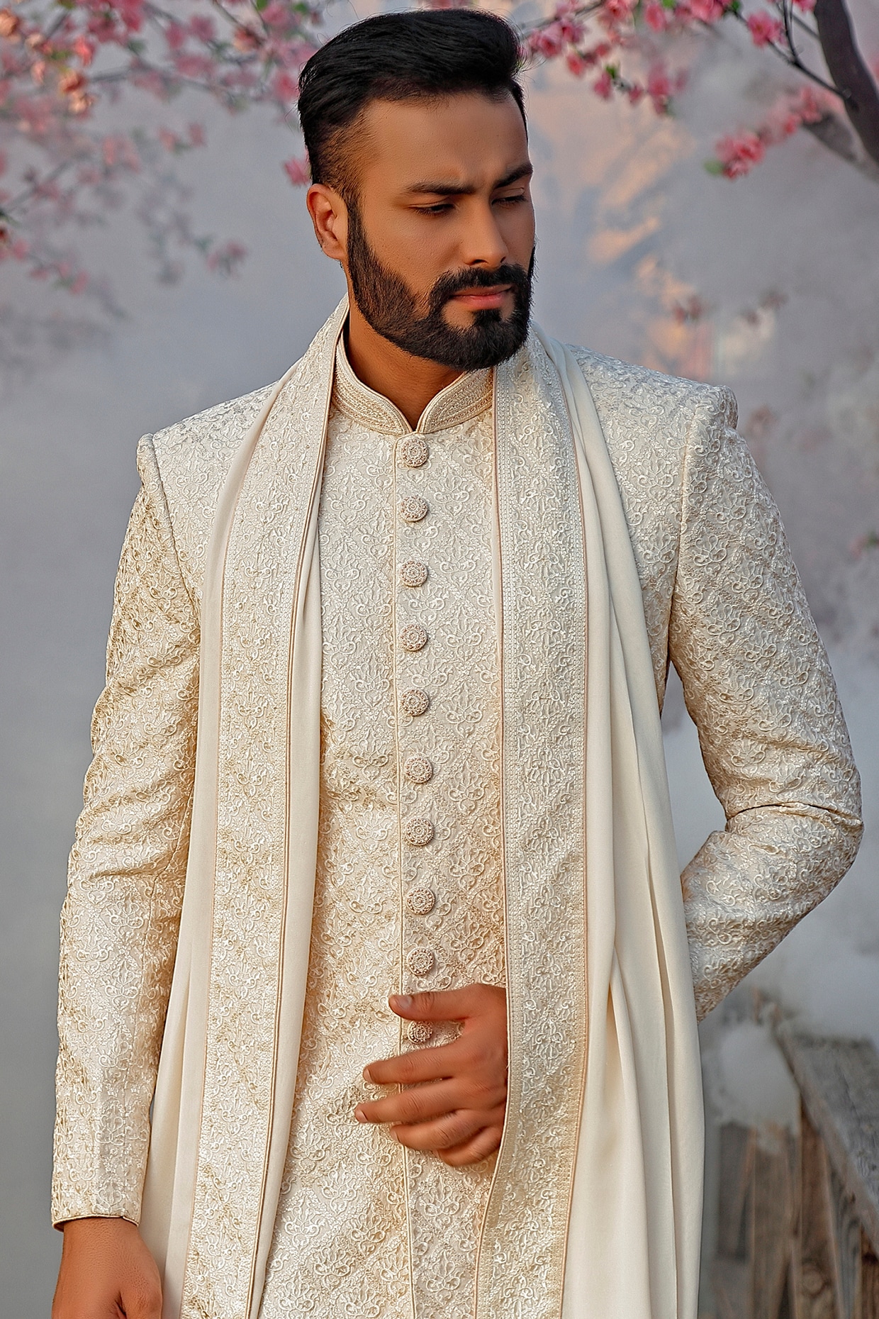 Sherwani scarf on sale