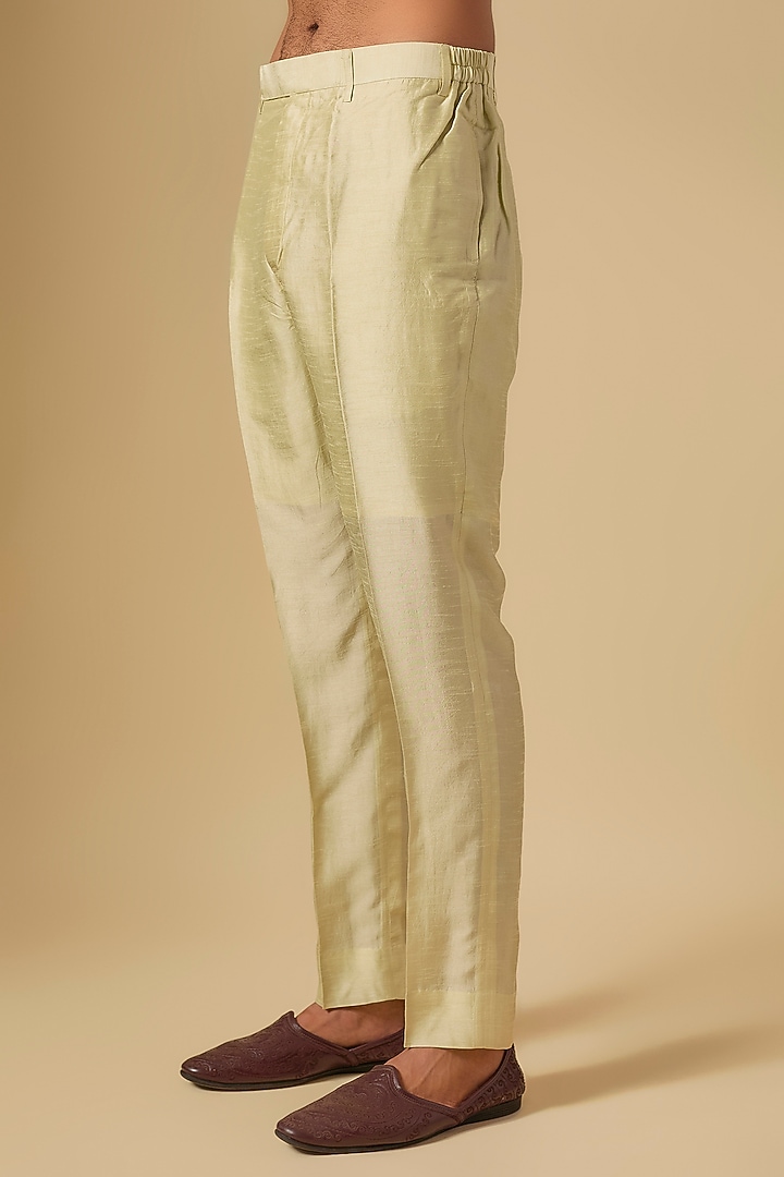 Mint Soft Silk Bundi Jacket Set by Vanshik at Pernia's Pop Up Shop