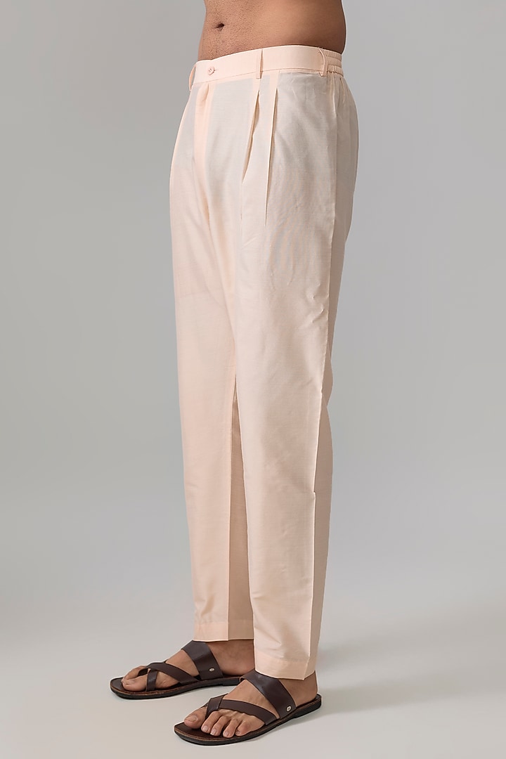 Blush Silk Kurta Set by Vanshik at Pernia's Pop Up Shop