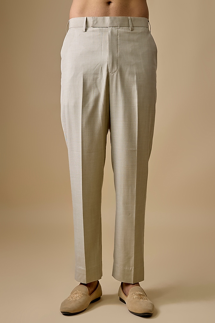 Mint Silk Groom Sherwani Set by Vanshik at Pernia's Pop Up Shop