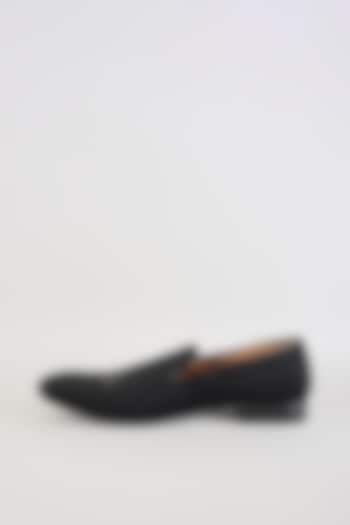 Black Suede Loafers by Vanshik at Pernia's Pop Up Shop