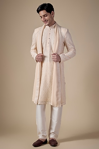Pink Kurta Lucknowie Trouser main image 1