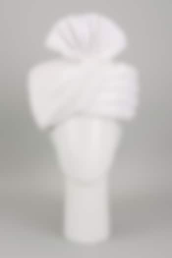 Ivory Raw Silk Safa by Vanshik at Pernia's Pop Up Shop
