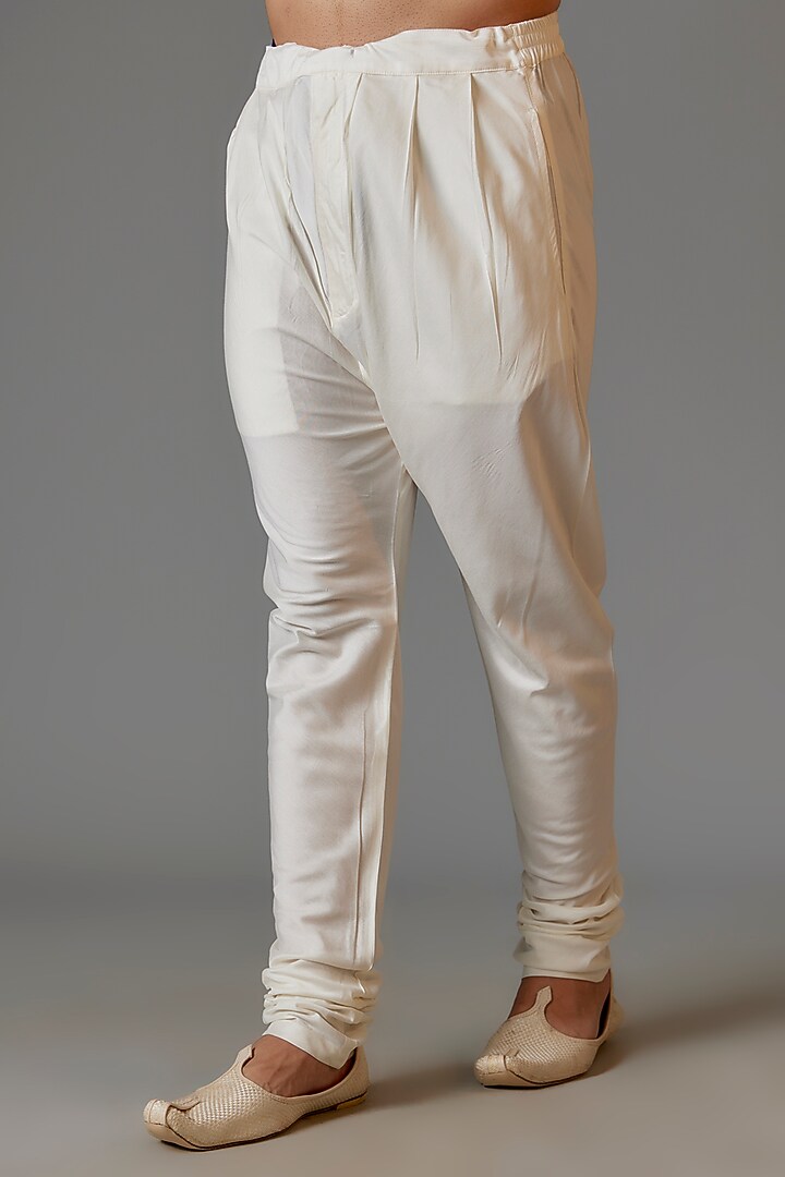 Pearl Silk Wedding Sherwani Set by Vanshik at Pernia's Pop Up Shop