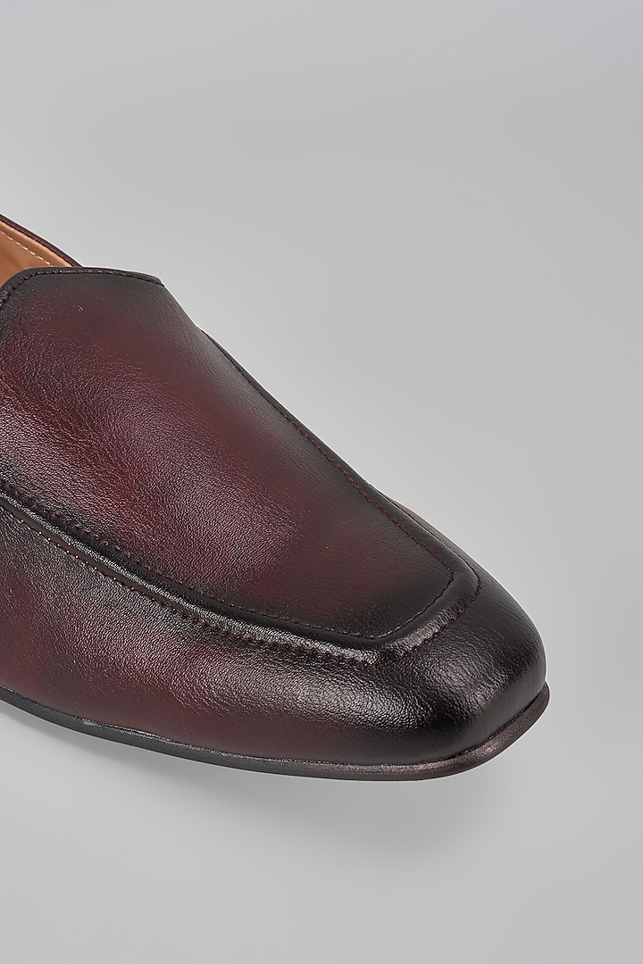 Cherry Leather Mojaris by Vanshik at Pernia's Pop Up Shop