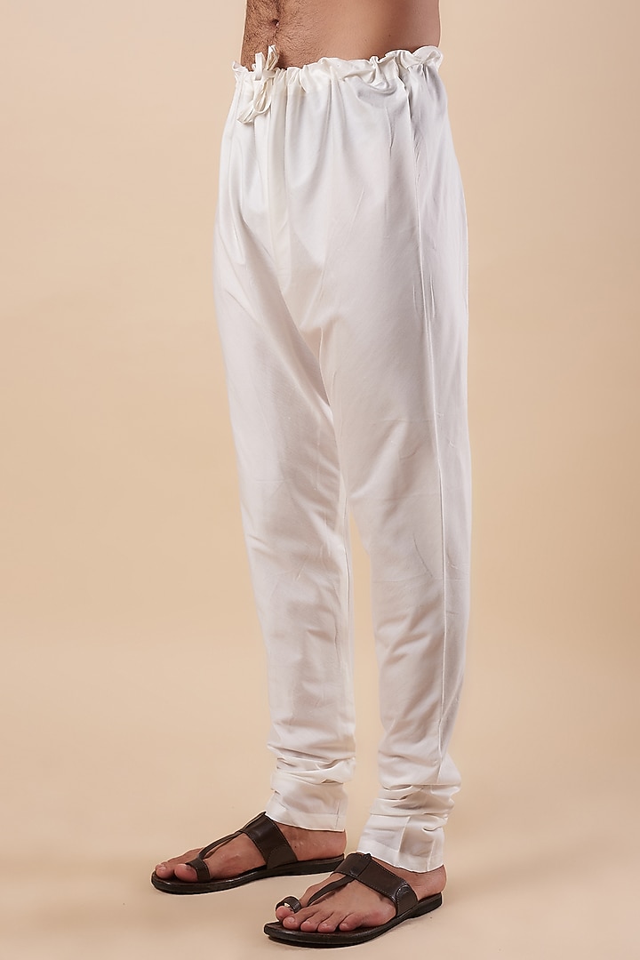 Pastel Blue Silk Jacquard Kurta Set by Vanshik at Pernia's Pop Up Shop