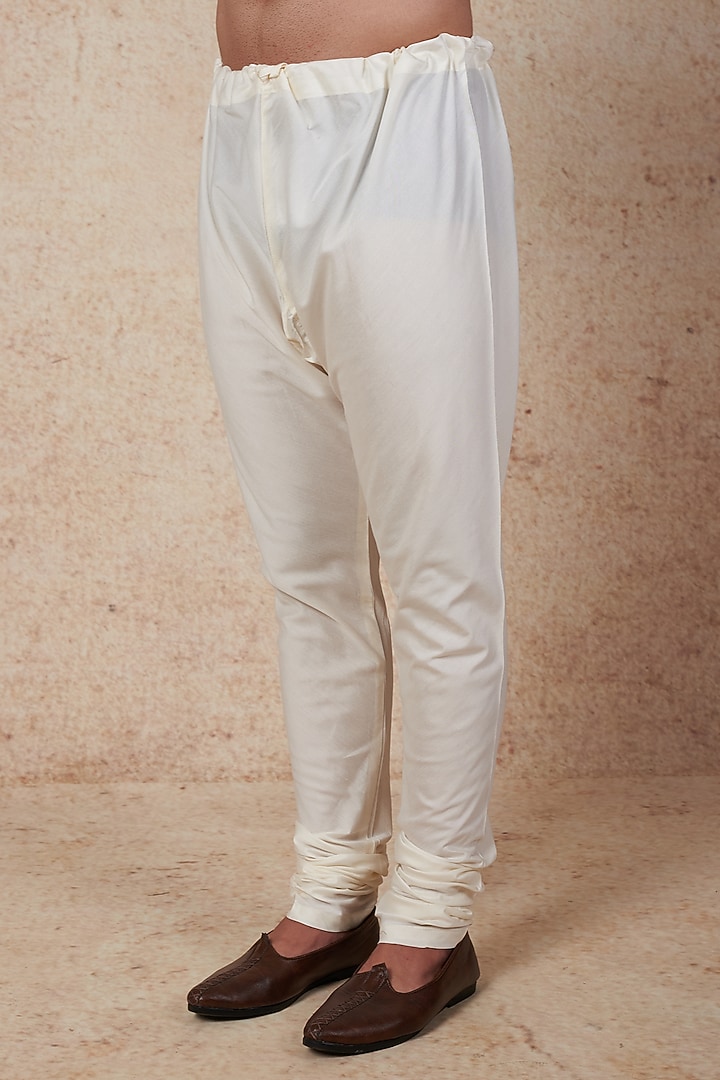 Pearl Chanderi Silk Wedding Sherwani Set by Vanshik at Pernia's Pop Up Shop