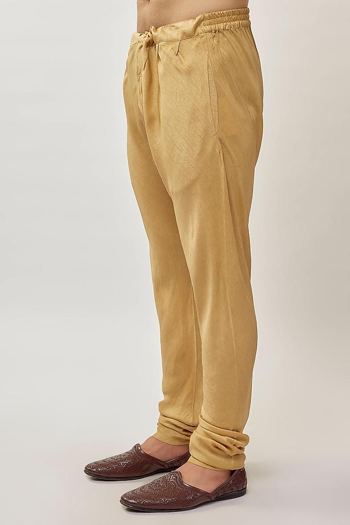 Mint Tussar Silk Hand Embroidered Groom Sherwani Set by Vanshik at Pernia's Pop Up Shop