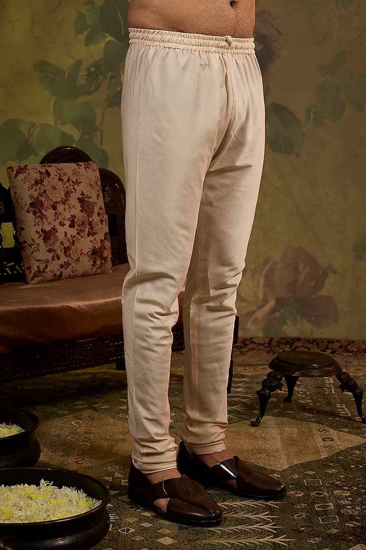 Blush Silk Embroidered Wedding Sherwani Set by Vanshik at Pernia's Pop Up Shop