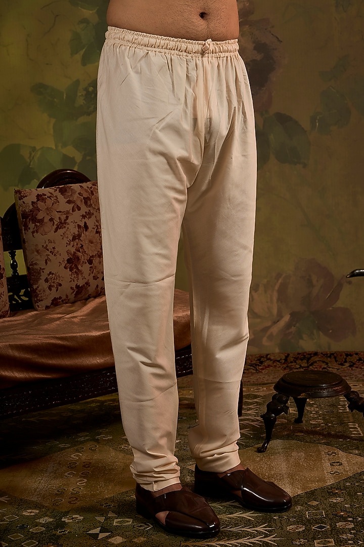 Blush Silk Embroidered Wedding Sherwani Set by Vanshik at Pernia's Pop Up Shop