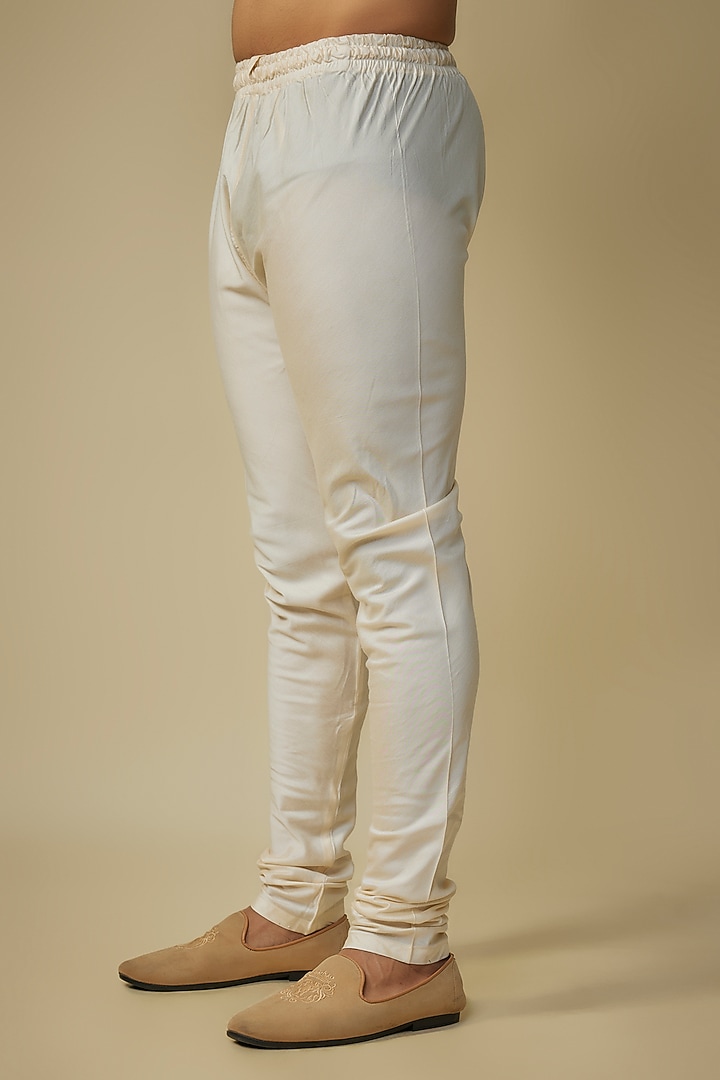 Beige Silk Embroidered Wedding Sherwani Set by Vanshik at Pernia's Pop Up Shop