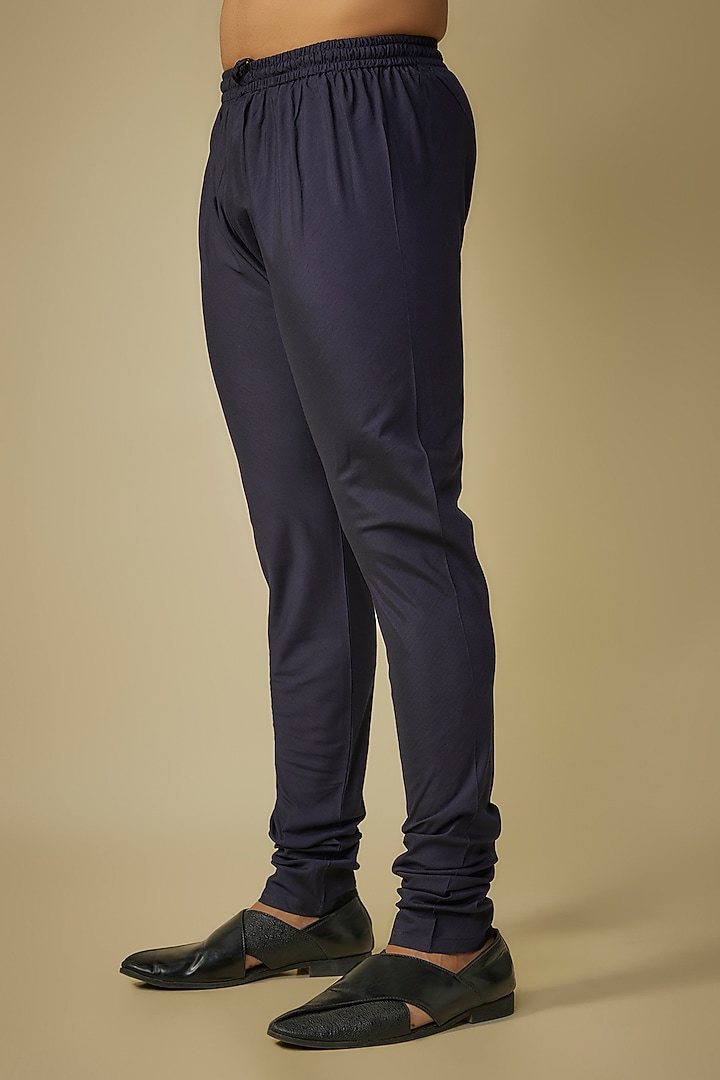 Blue Silk Kurta Set by Vanshik at Pernia's Pop Up Shop