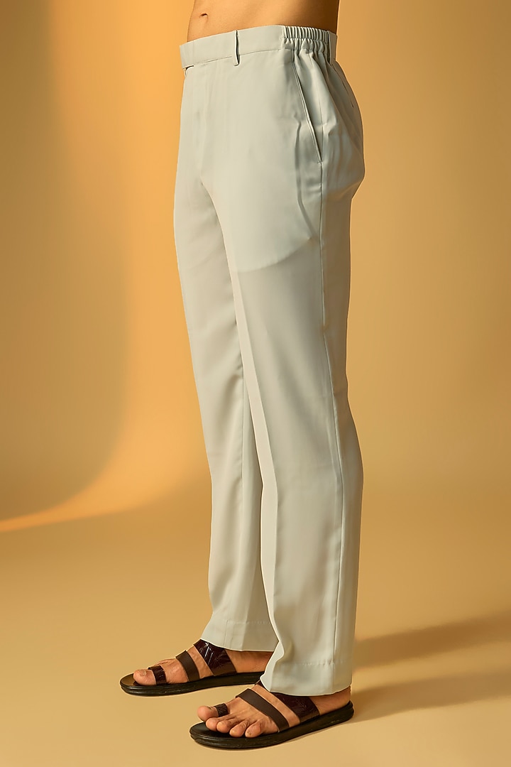 Mint Green Silk Kurta Set by Vanshik at Pernia's Pop Up Shop