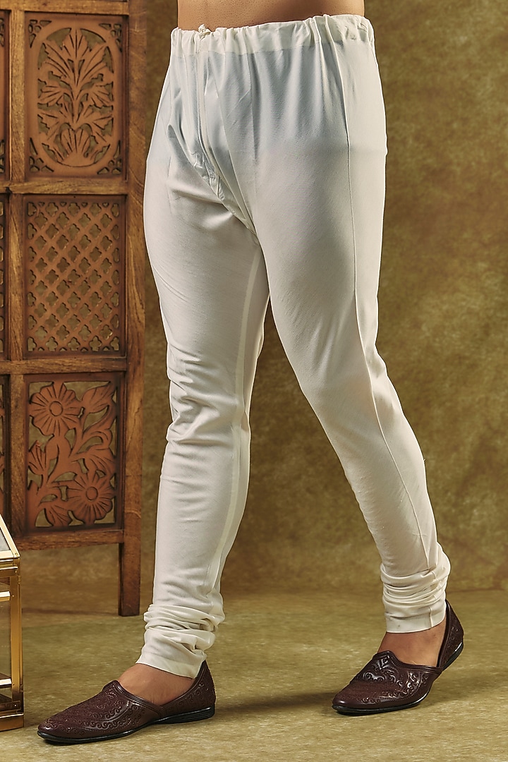 Mint Silk Jacquard Hand Embroidered Kurta Set by Vanshik at Pernia's Pop Up Shop