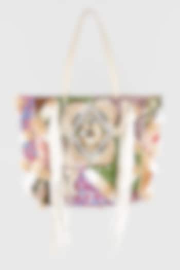 Multi-Colored Embroidered Tote Bag by Vipul Shah Bags