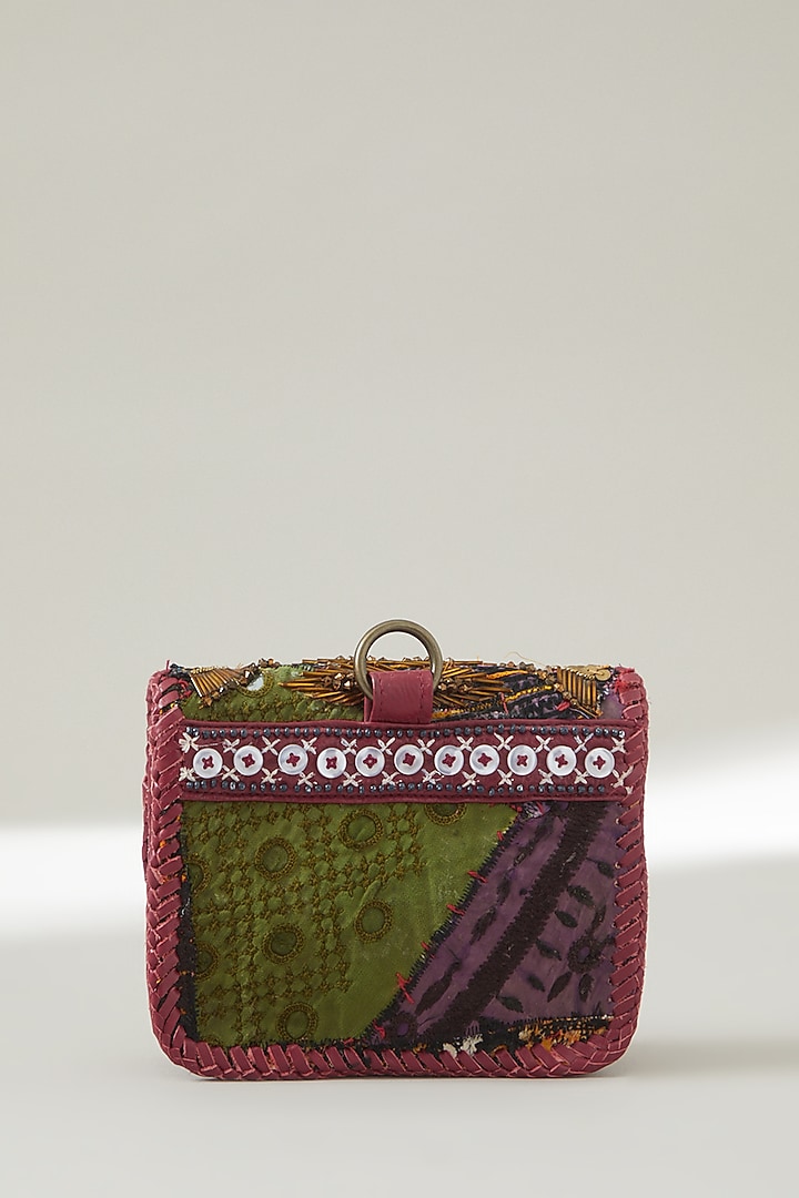Multi-Coloured Vintage Banjara Clutch by Vipul Shah Bags at Pernia's Pop Up Shop