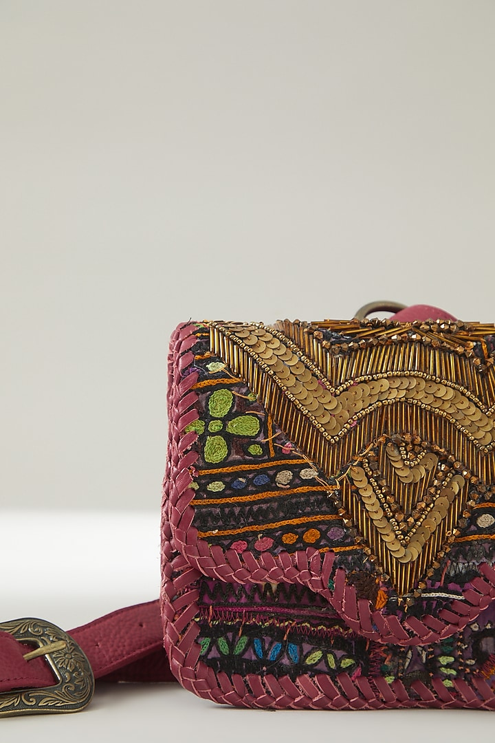 Multi-Coloured Vintage Banjara Clutch by Vipul Shah Bags at Pernia's Pop Up Shop