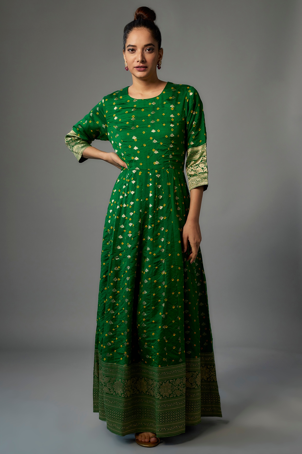 Ikkat anarkali 2024 dresses online