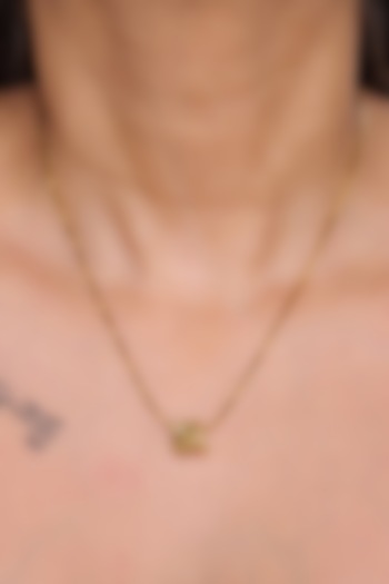 Gold Finish Pendant Necklace by Virago Jewellery at Pernia's Pop Up Shop