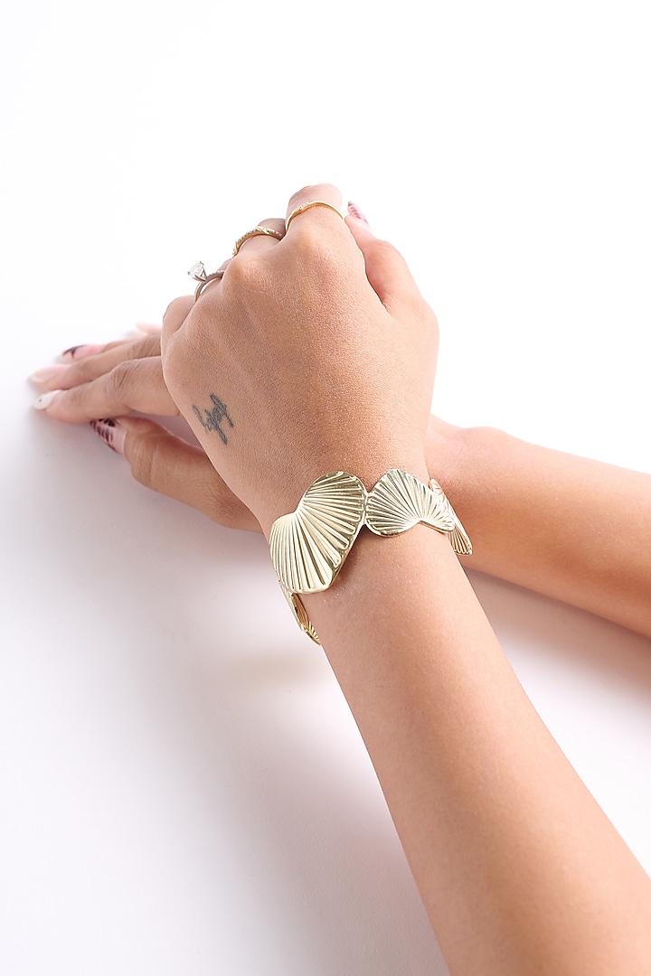 Gold Finish Heart Necklace by Virago Jewellery at Pernia's Pop Up Shop