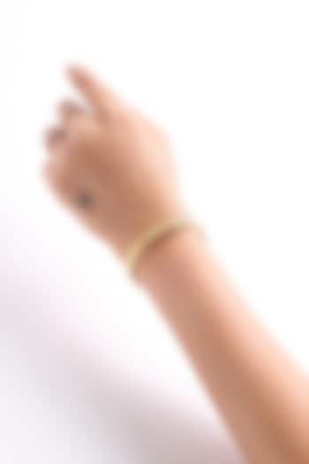 Gold Finish Zigzag Necklace by Virago Jewellery at Pernia's Pop Up Shop