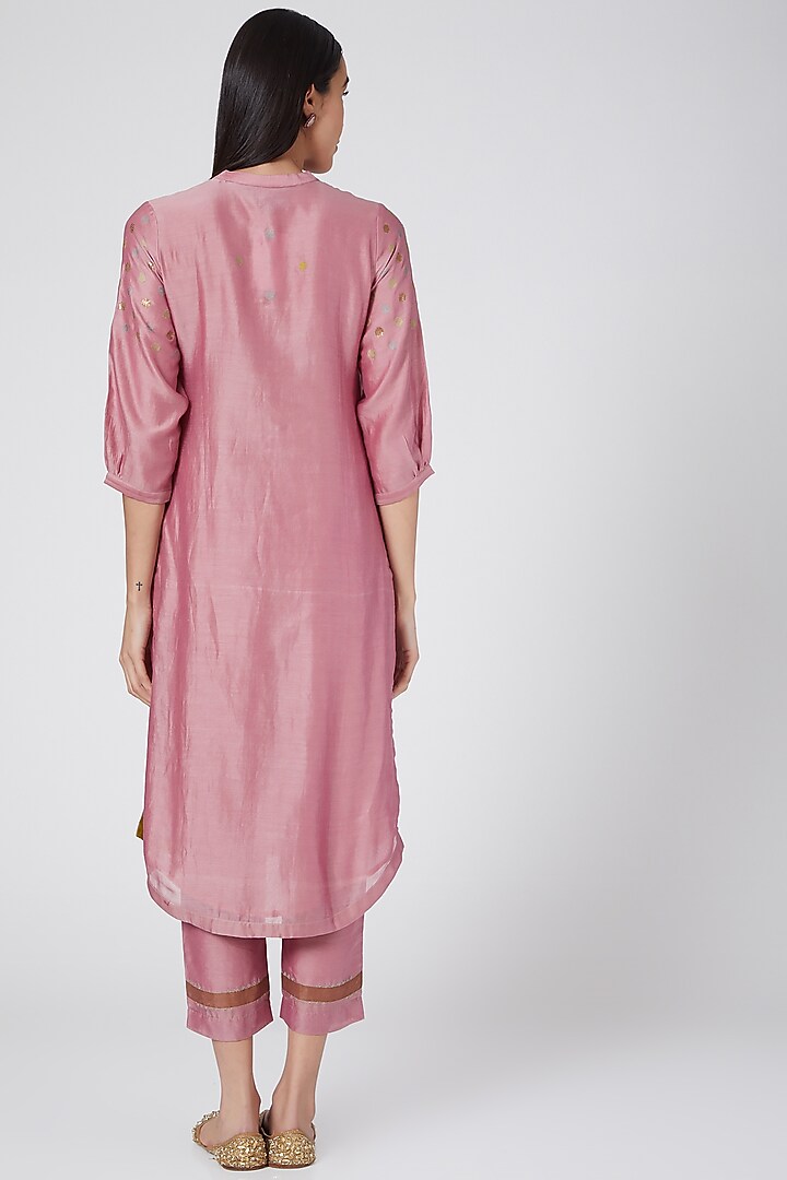 Pink Chikankari Embroidered Pants by Vineet Rahul at Pernia's Pop Up Shop