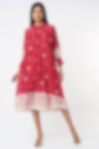 Blush Pink Cotton Tunic by Vineet Rahul at Pernia's Pop Up Shop