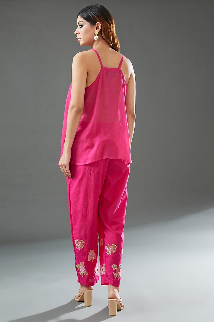 Pink Cotton Printed Shirt by Vineet Rahul at Pernia's Pop Up Shop