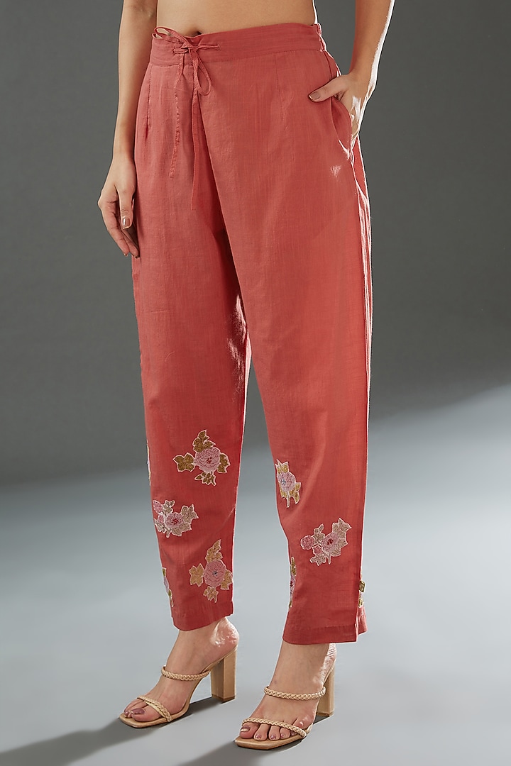 Orange Cotton Printed Shirt by Vineet Rahul at Pernia's Pop Up Shop
