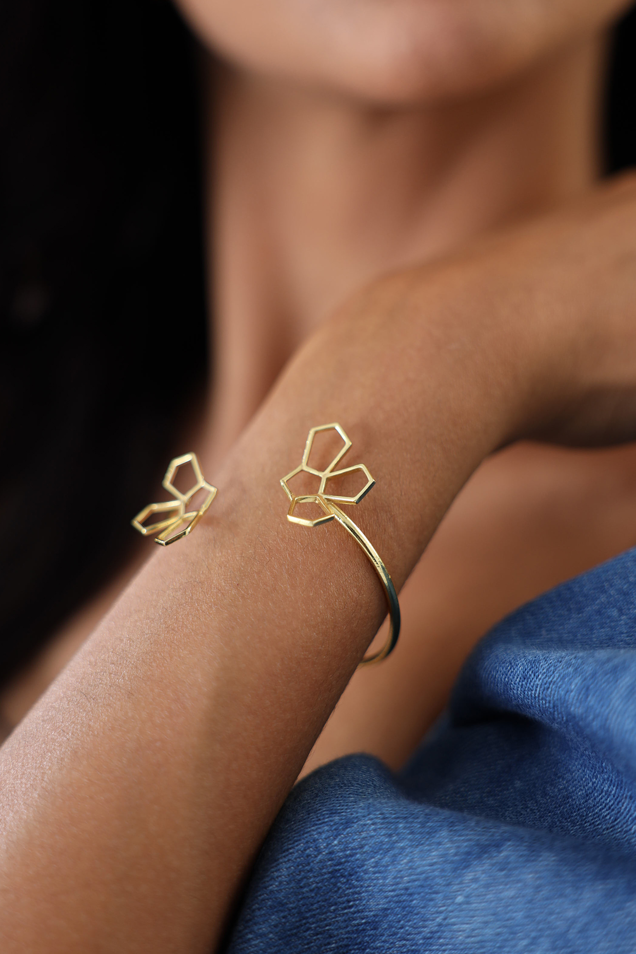 Gold Finish Bangle by Varnika Arora at Pernia's Pop Up Shop