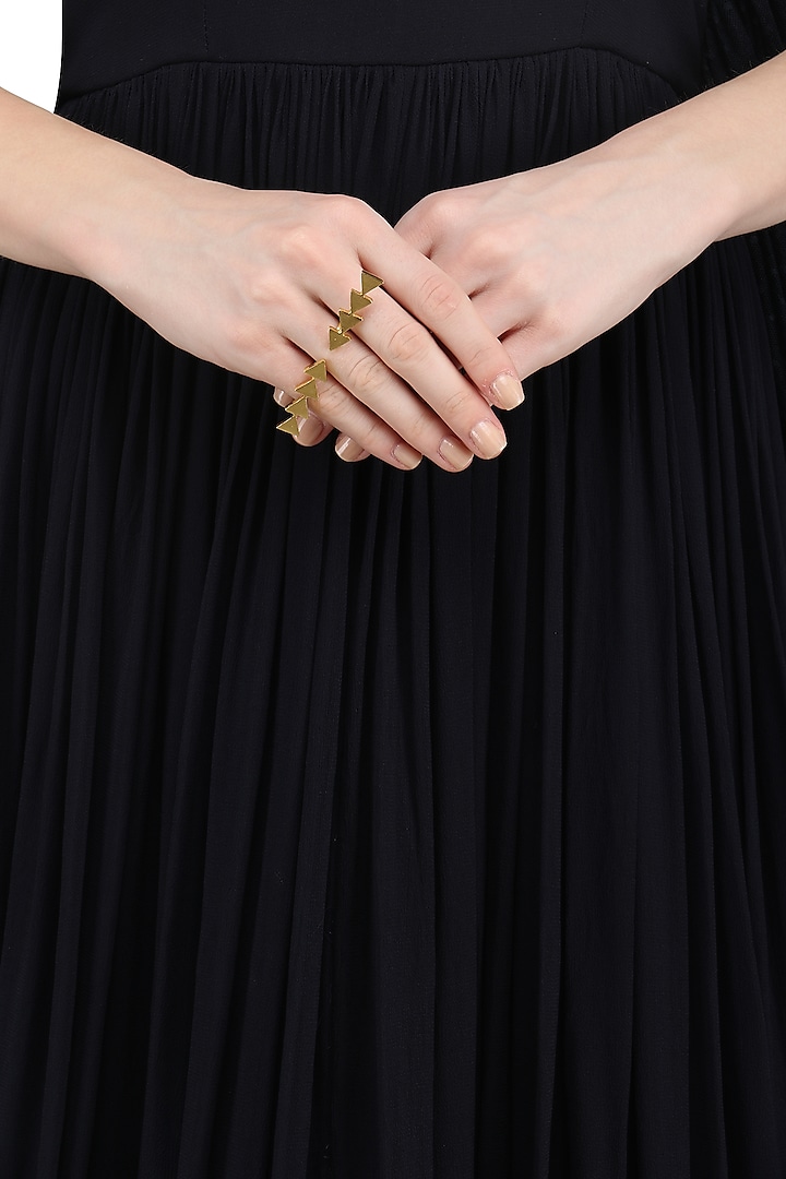 Gold Plated Open Ring by Varnika Arora